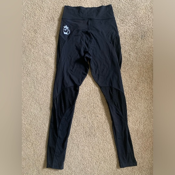 Bootyqueen Apparel Laser Cut Legging Double Black - Picture 2 of 7